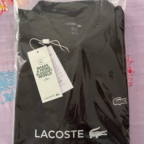 Lacoste polo shirt, black, size L