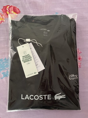 Lacoste polo shirt, black, size L