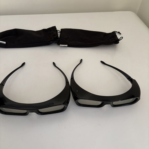 Sony TDG-BR250 3D glasses, 2 pairs with cases, USB rechargeable