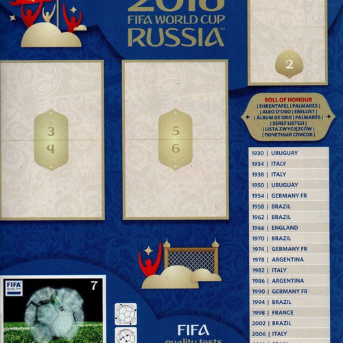 Panini Fifa World Cup Russia 2018 album in excellent condition