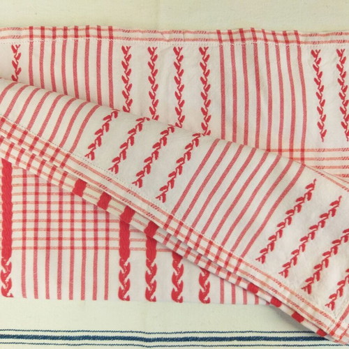Square Cretan Tablecloth Double-Sided Vintage Unused