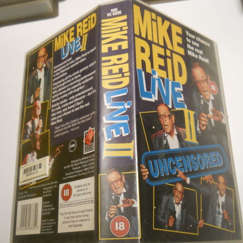 Mike Reid Live Uncensored VHS used tape with English subtitles