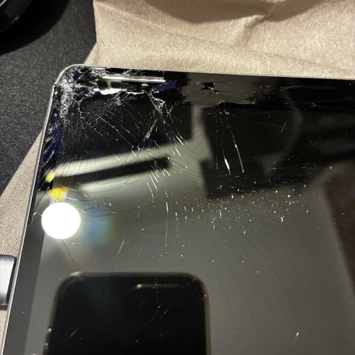 Microsoft Surface Pro 11th Edition used with broken screen, 16GB RAM, 256GB SSD