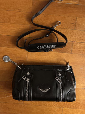 Zadig & Voltaire shoulder bag like new, black