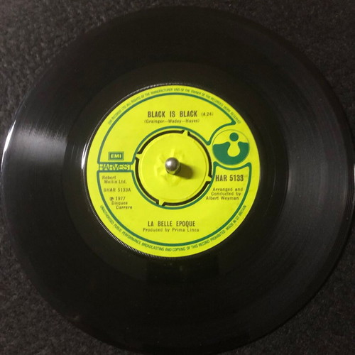 La Belle Epoque Black Is Black vinyl single used, pop