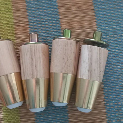 Furniture legs bases new, set of 4 wooden