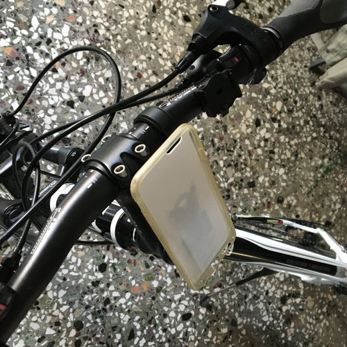Mobile Phone Mount for Bicycle Used, Aluminum Stem Attachment