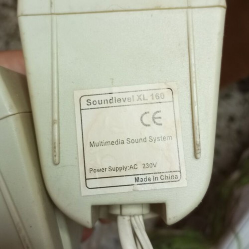 Soundlevel XL 160 computer speakers used, retro multimedia set