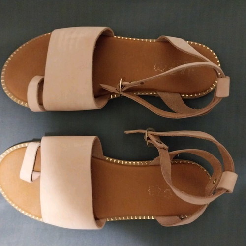 Suede lilac sandals like new, size 38