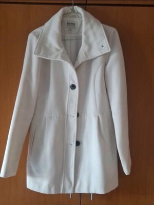 Bershka White Women's Coat like new, size L
