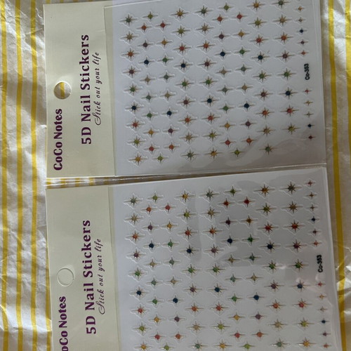 UV Light for Manicure and 2 Sheets of 5D Nail Stickers New