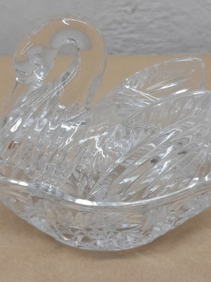 Crystal decorative swan 10cm new