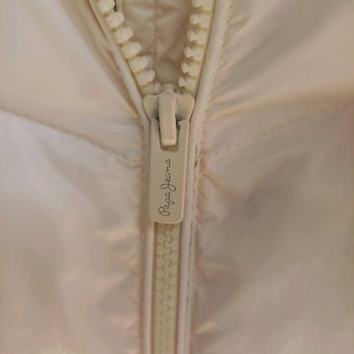 Pepe Jeans white jacket size S like new without hood
