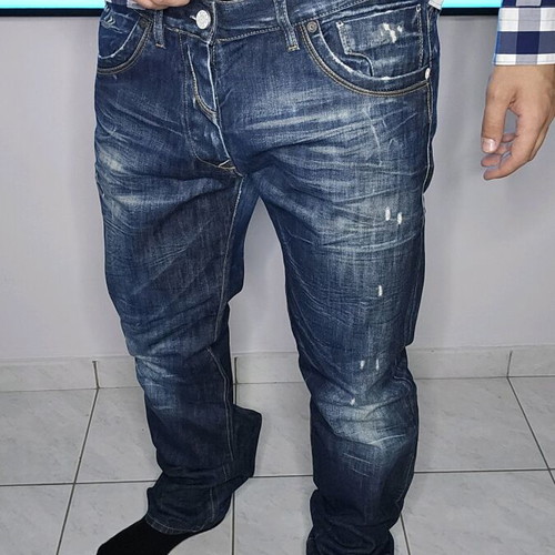 Scinn jean used, size XXL, blue