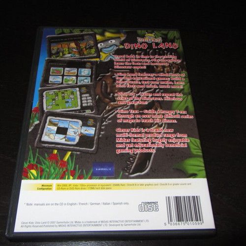 Clever Kids Dino Land PC CD game like new