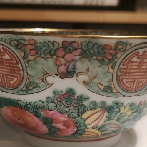 Chinese handmade porcelain plate and bowl used
