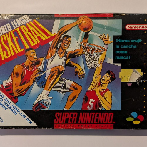 World League Basketball SNES used, Greek instructions