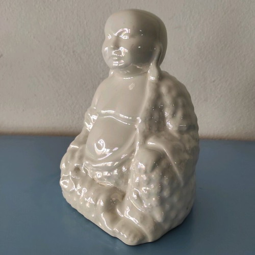 Vintage Buddha porcelain statue used
