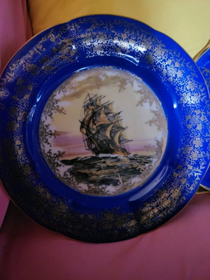 Limoges decorative plate used with 22k gold