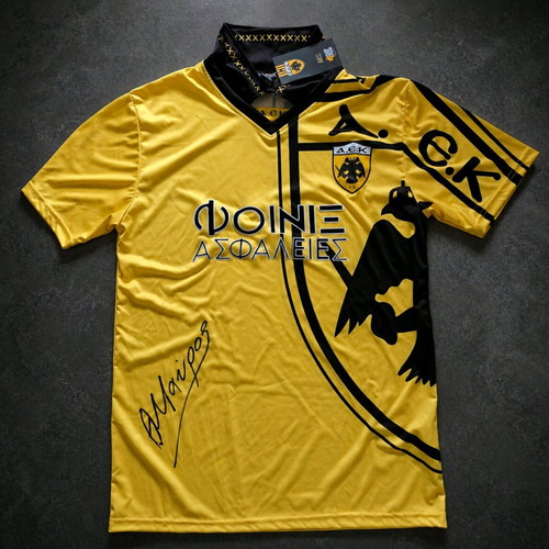 AEK 1993-1994 Jersey signed by Thomas Mavros new