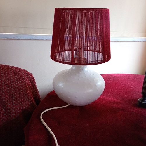 Table lamp porcelain like new, height 33 cm