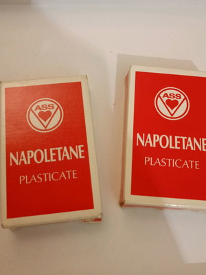 Authentic Italian Napoletane Playing Cards (ASS) like new, set of 2