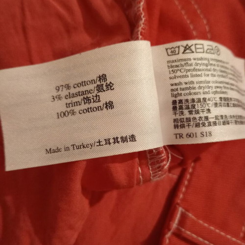 Laura Ashley pants new, size UK 12, red, elastic