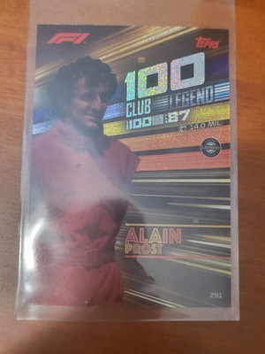 F1 Turbo Attax 2026 Alain Prost 100 Club Legend card 291