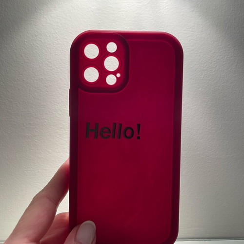 Iphone 12 Pro silicone case new with Hello
