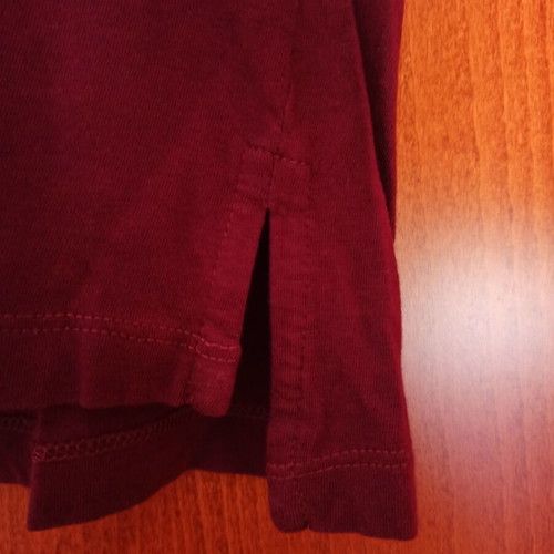 Stradivarius burgundy short-sleeve T-shirt like new, size M