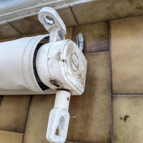 Waterproof awning fabric roll with mechanism, 220x180 cm