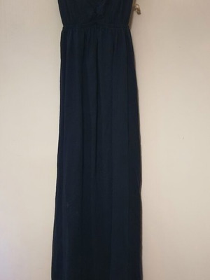Noobass long off-shoulder dress like new, blue, one size