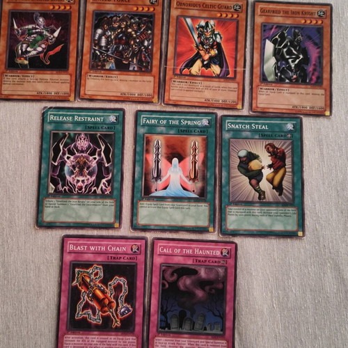 Yu-Gi-Oh! Cards Retro Lot 9x 1st Edition SD5 Warriors Triumph used