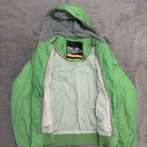 Body Action windbreaker jacket used, size M, green, thin