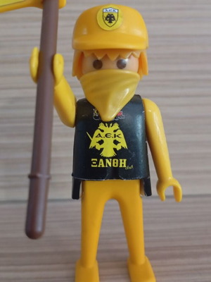 Playmobil AEK Fan Figure like new with team flag