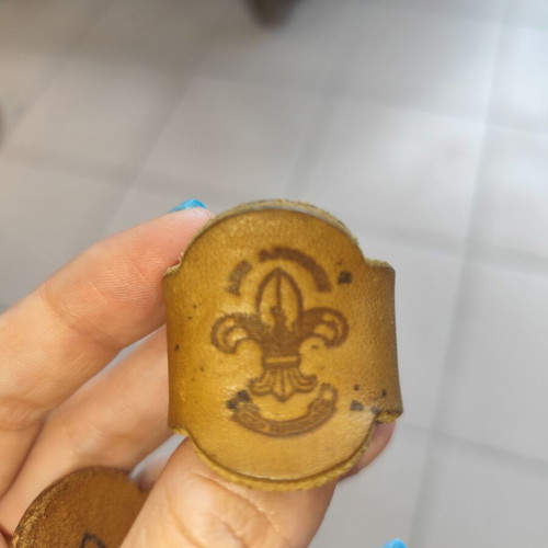 Scout leather rings used, 90s