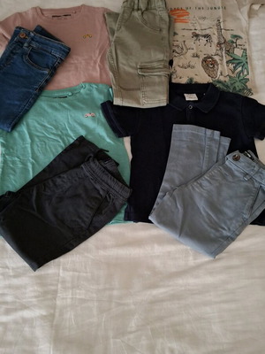 Next set of 4 boys' clothing packs for ages 2-3 like new multicolor