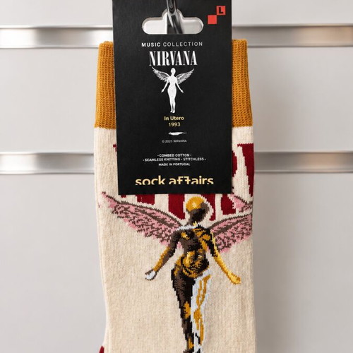 Nirvana socks, official Sock Affairs cotton design