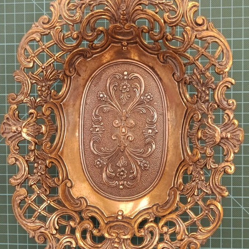 Vintage fondantière used bronze with Art Nouveau design