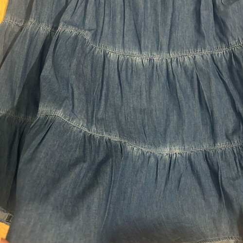 Denim long skirt S/M like new, blue