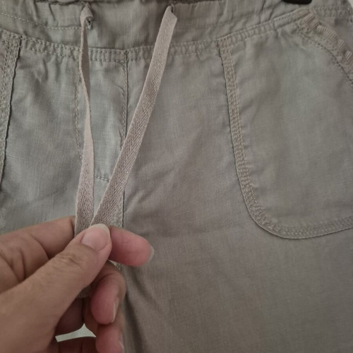 Linen shorts khaki size L like new