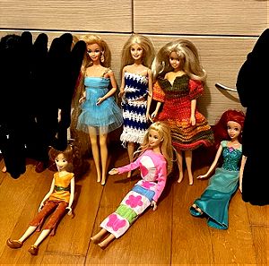 Lot από 8 κούκλες Barbie, Disney