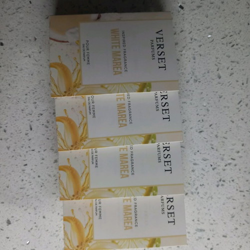 Verset White Marea perfume samples new, pack of 4