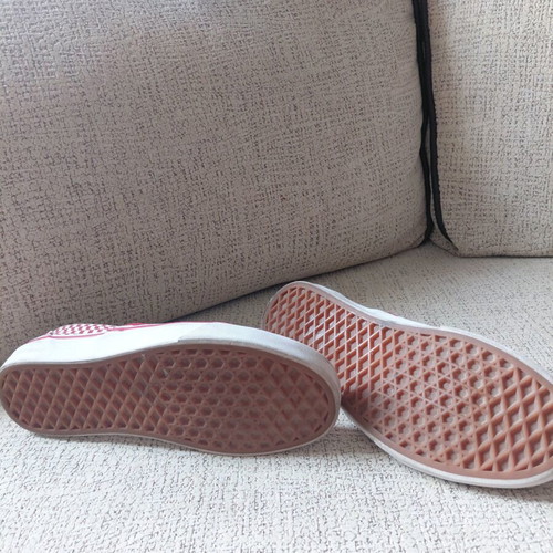Vans kids shoes like new, size 37, white and red