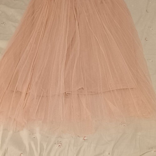 Princess skirt long pink, size L, like new