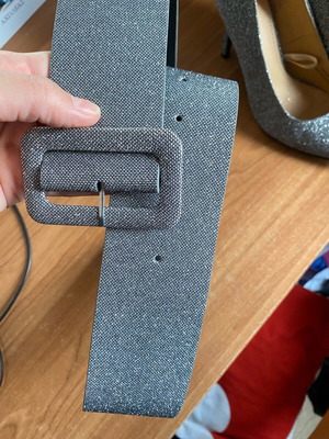 Belt new, thick, shiny glitter
