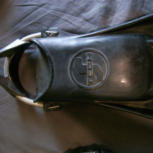 TecLine scuba diving fins like new, size Medium/Large