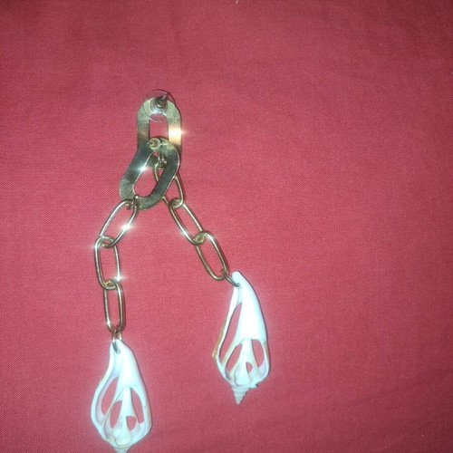 Women's earrings new gold-colored