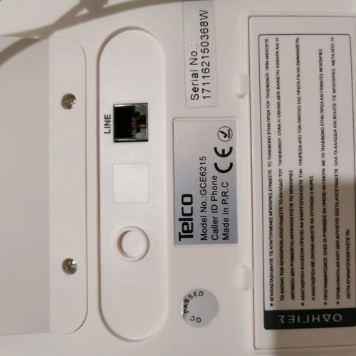 Telco landline phone new, wired, white GCE-6215