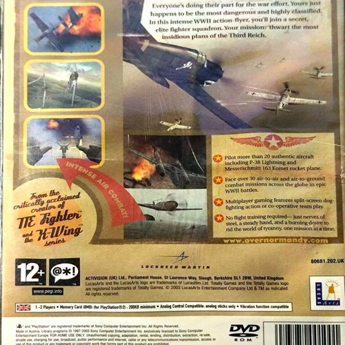 Secret Weapons Over Normandy PlayStation 2 used